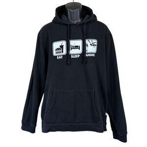 Tstars Eat Sleep Anime Hoodie Size L